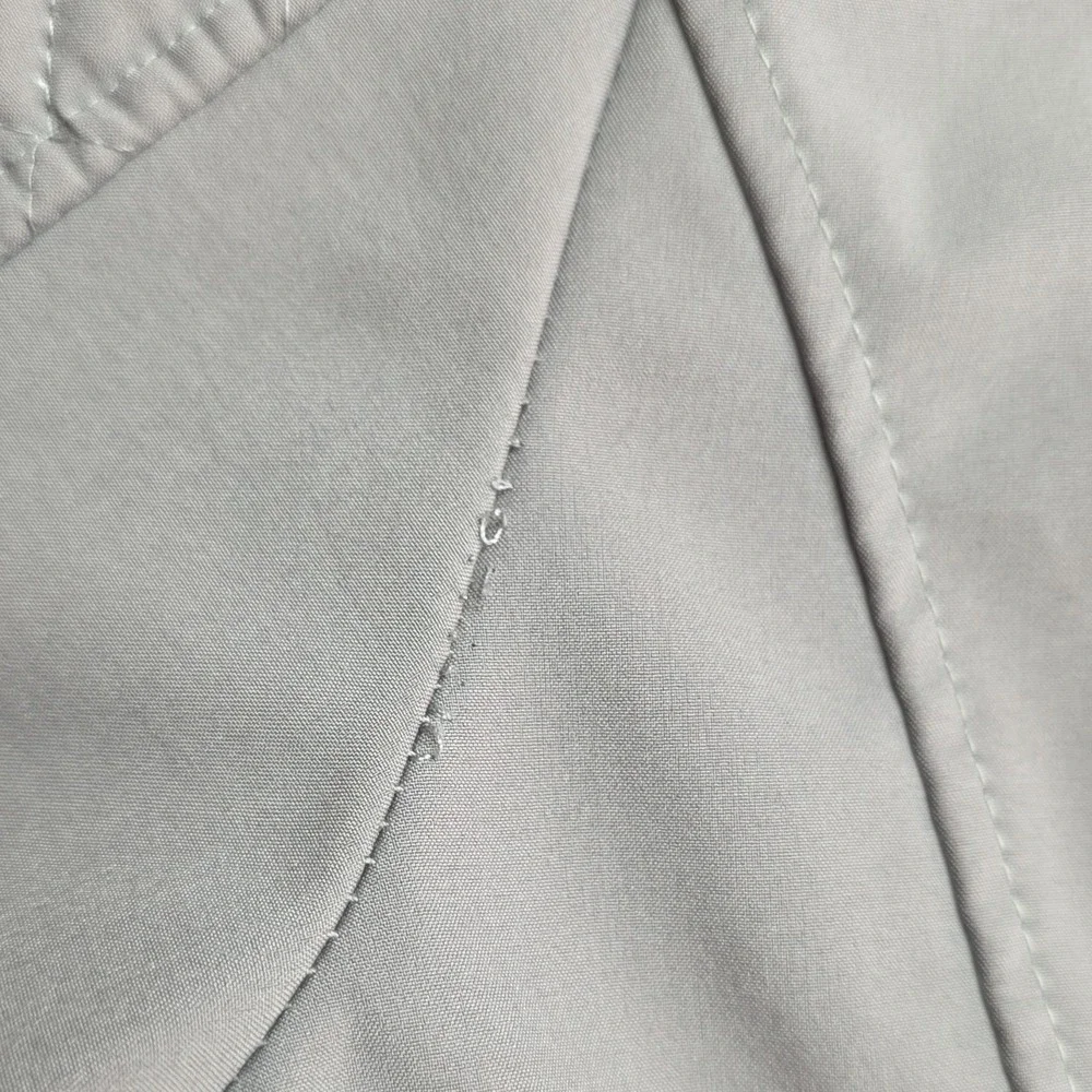 Michael Kors Jacket Womens S Gray Hooded Zip Quilted Shoulders Parka